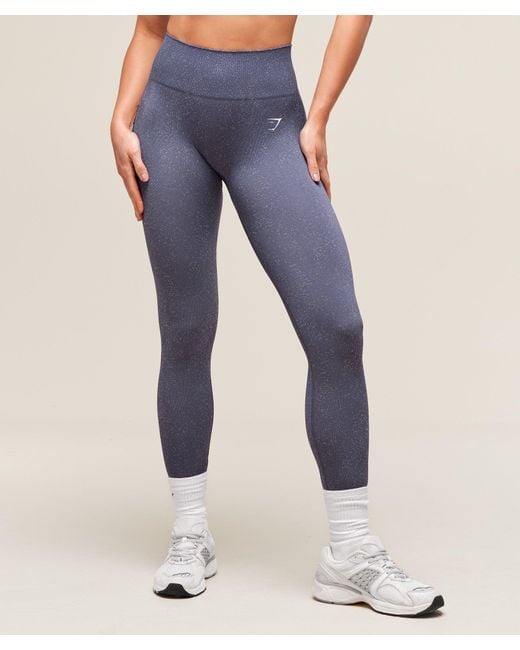 GYMSHARK Blue Adapt Fleck X Whitney Leggings