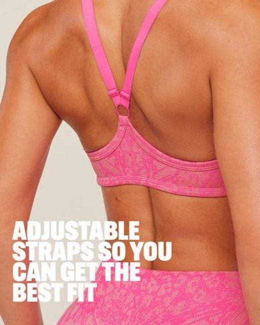 GYMSHARK Pink Adapt Animal X Whitney Sports Bra