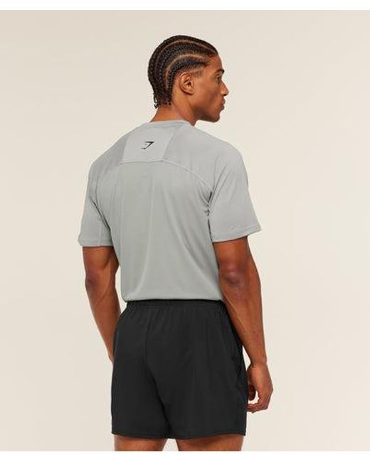GYMSHARK Gray Train T-Shirt for men