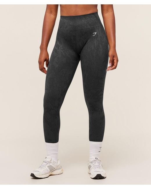 GYMSHARK Blue Adapt Camo Seamless Leggings