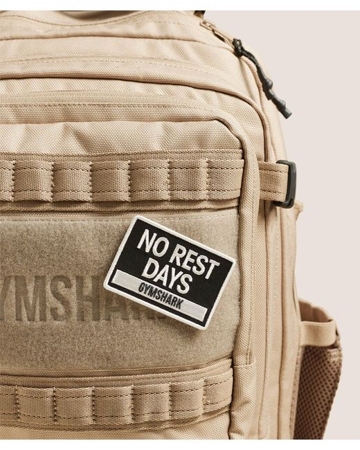 GYMSHARK Natural No Rest Days Patch