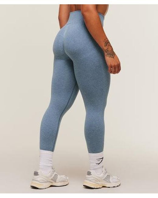 GYMSHARK Blue Lift Seamless Leggings