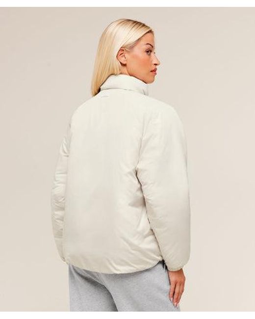 GYMSHARK Natural Oversized Puffer Jacket