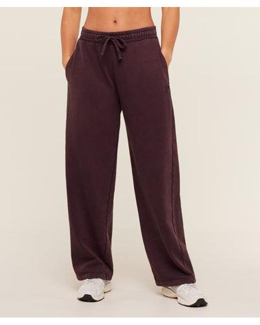 GYMSHARK Red Power Washed Joggers