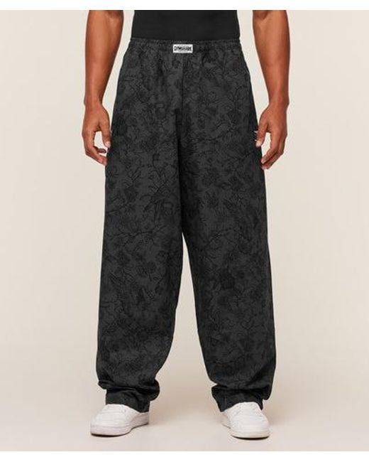 GYMSHARK Black Straight Leg Pumper Pants for men