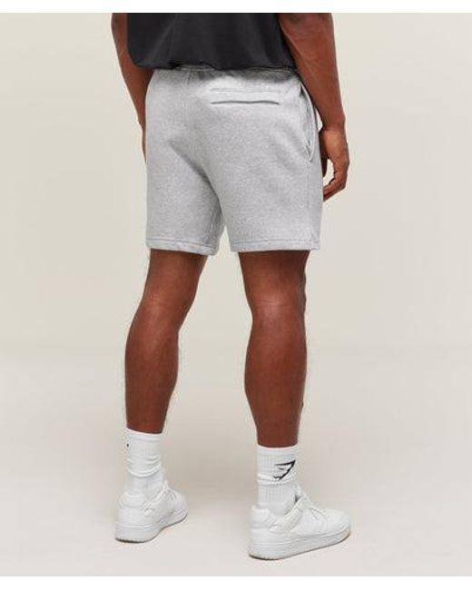 GYMSHARK White Crest 7" Shorts for men