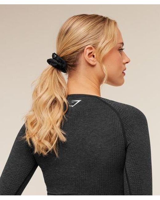 GYMSHARK Black Vital Scrunchie