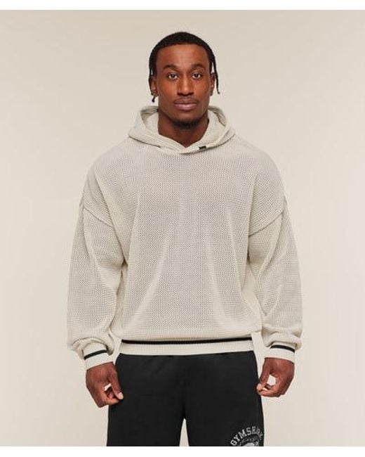 GYMSHARK Natural Collective Crochet Style Hoodie for men