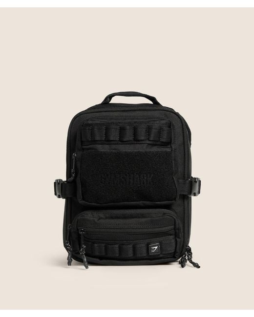 GYMSHARK Black Mini Tactical Backpack