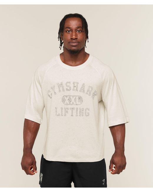 GYMSHARK Natural Summer Pump T-Shirt for men