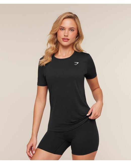GYMSHARK Black Training T-Shirt