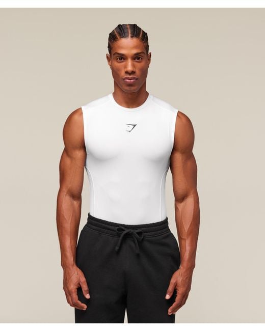 GYMSHARK White Element Tank for men