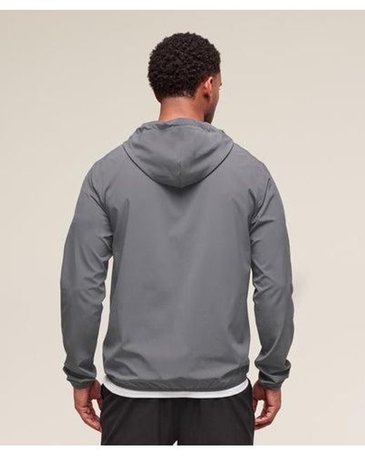 GYMSHARK Gray Arrival Track Jacket for men