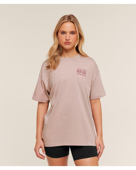 GYMSHARK Pink Gs Lifestyle T-Shirt
