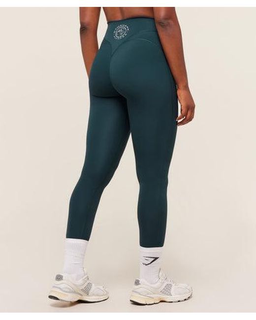 GYMSHARK Blue Legacy Regular Leggings