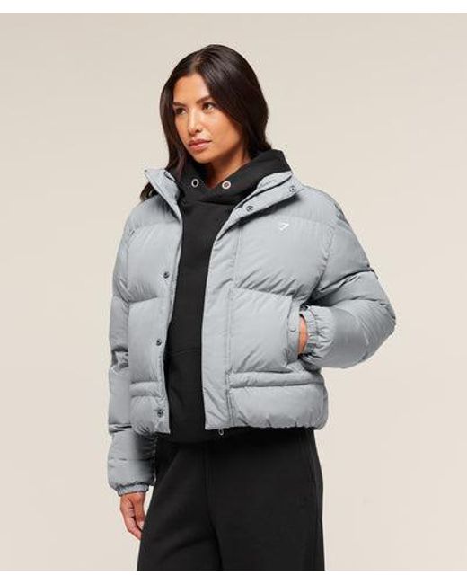GYMSHARK Gray Puffer Jacket