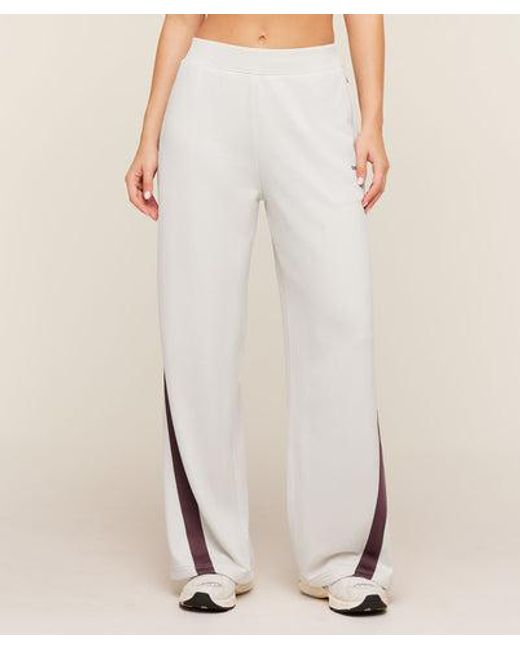 GYMSHARK White Lightweight Tricot Wide Leg Pants