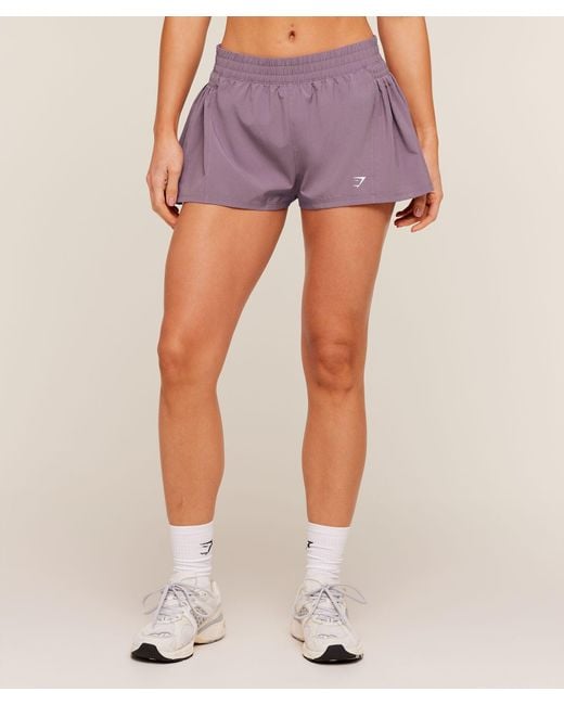 GYMSHARK Pink Flutter Woven Shorts