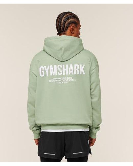GYMSHARK Green Conditioning Club Hoodie for men