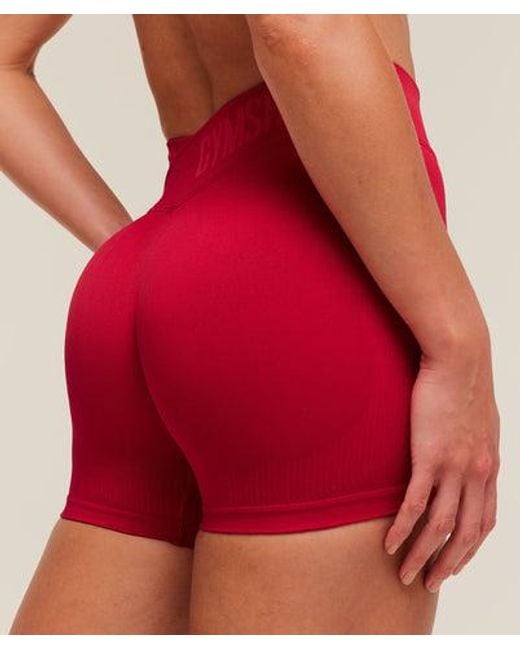 GYMSHARK Red Flex V4 Shorts