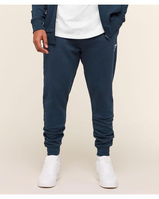GYMSHARK Blue Crest Joggers for men