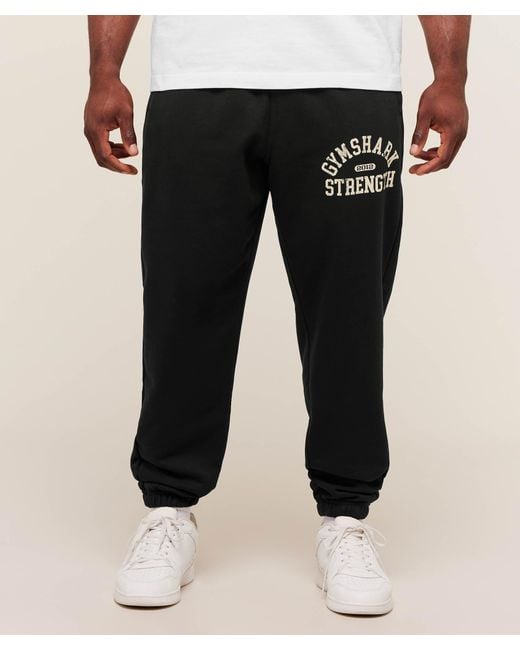 GYMSHARK Black 2012 Strength Joggers for men
