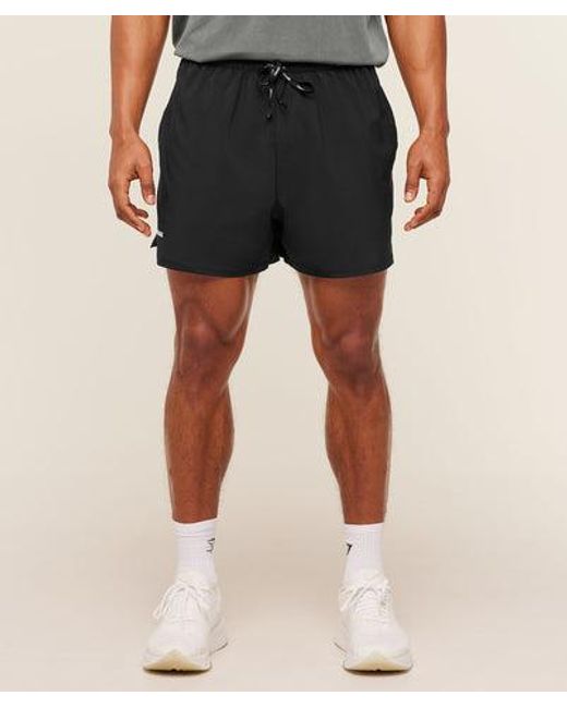 GYMSHARK Black Train 5" Shorts for men