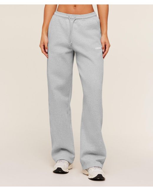 GYMSHARK Gray Cosy Luxe Straight Leg Tall Joggers