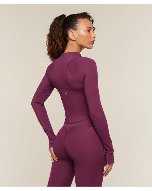 GYMSHARK Purple Running Jacket