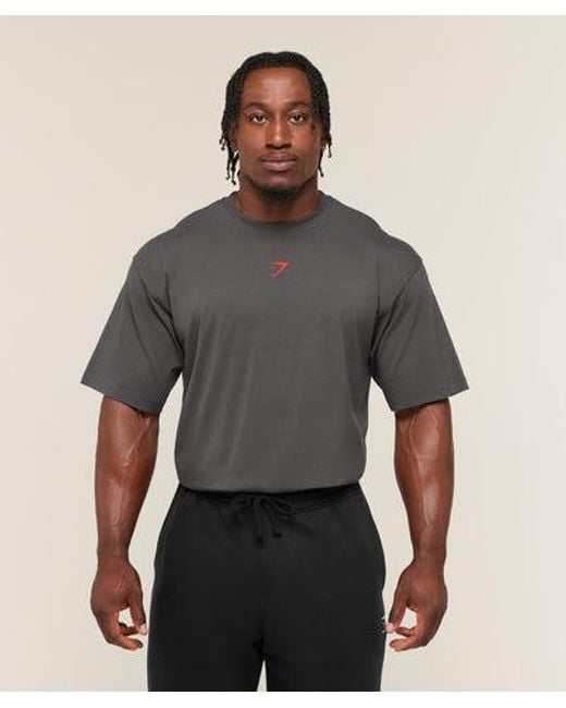 GYMSHARK Gray Power T-Shirt for men
