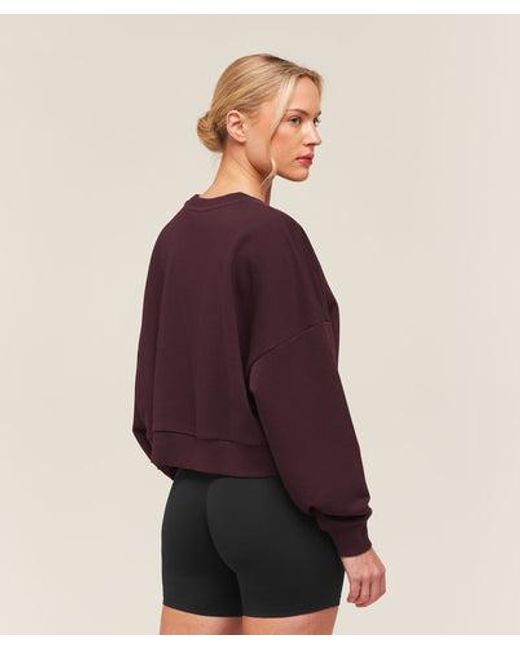 GYMSHARK Purple Training Oversized Boxy Sweatshirt
