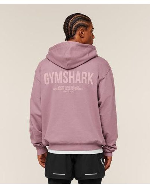 GYMSHARK Purple Conditioning Club Hoodie for men