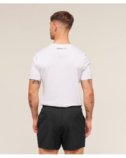 GYMSHARK White Running T-Shirt for men