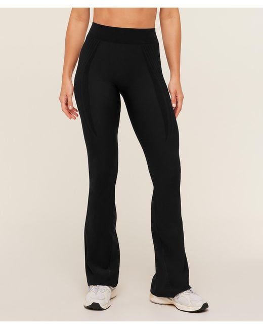 GYMSHARK Black Luxe Flared Leggings