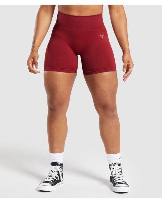 GYMSHARK Red Adapt Fleck Seamless Shorts