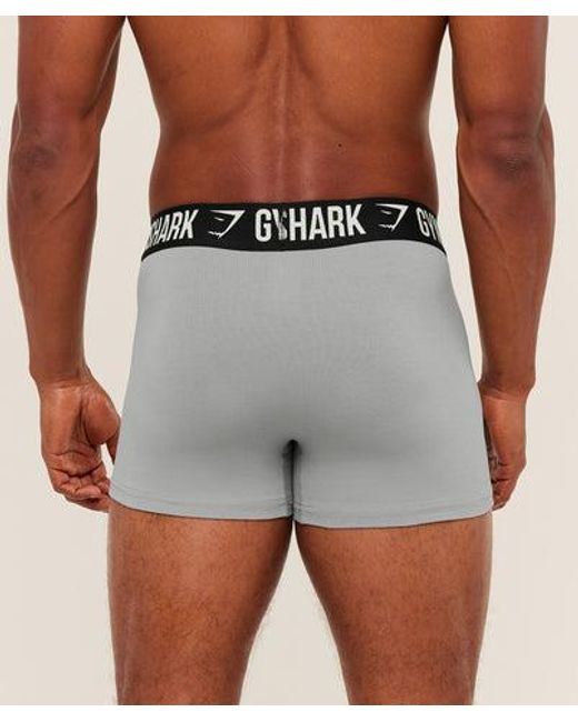 GYMSHARK Gray Boxer Brief 5Pk for men
