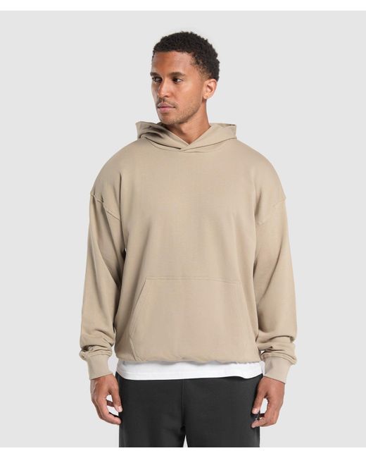 GYMSHARK Natural Rest Day Essentials Hoodie for men