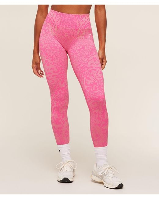 GYMSHARK Pink Adapt Animal X Whitney Leggings