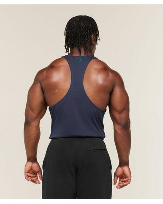 GYMSHARK Blue Power Stringer for men