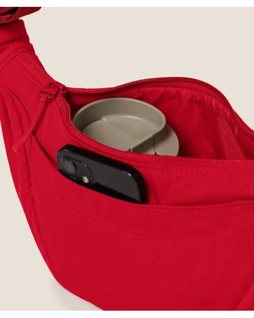 GYMSHARK Red Pleat Crossbody