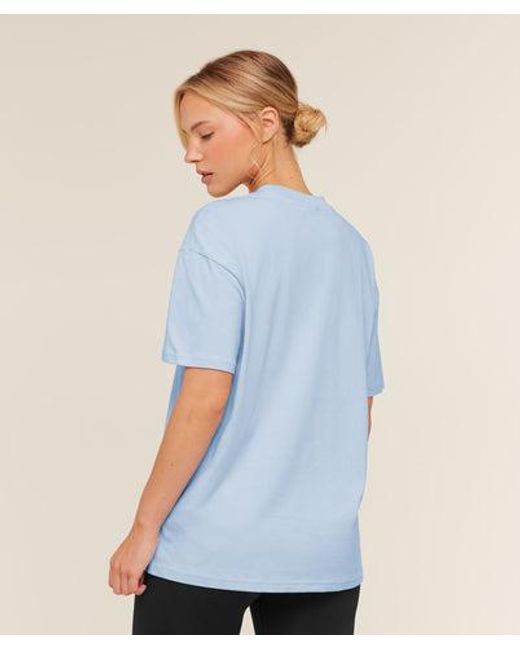 GYMSHARK Blue Training Oversized T-Shirt