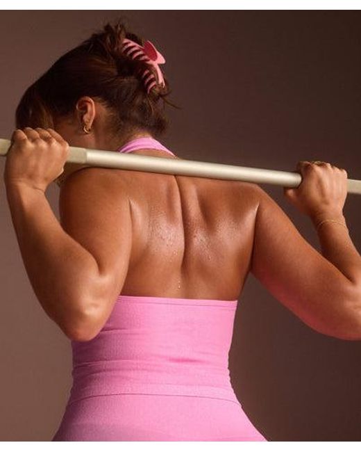 GYMSHARK Pink Adapt Fleck X Whitney Tank With Shelf