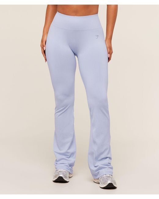 GYMSHARK Soft Sculpt Flared Leggings in Blue Lyst UK