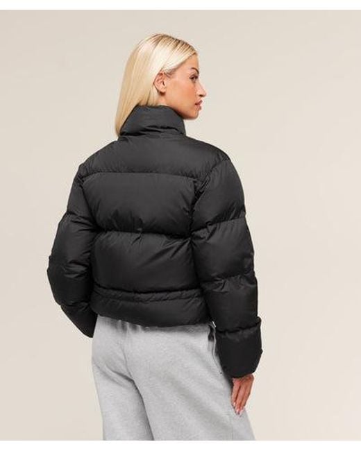 GYMSHARK Black Puffer Jacket