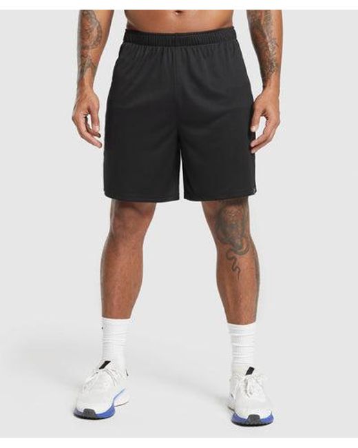 GYMSHARK Black Training Shorts for men