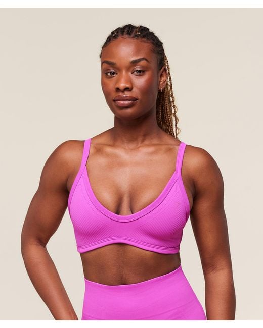 GYMSHARK Pink Energise Seamless Sports Bra