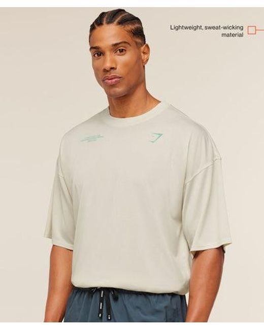 GYMSHARK Natural Conditioning Club Washed T-Shirt for men