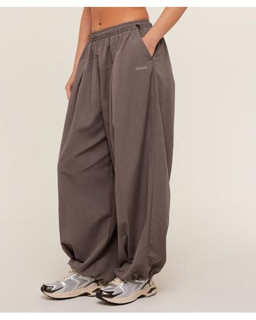 GYMSHARK Brown Weekend Lifestyle Parachute Pants