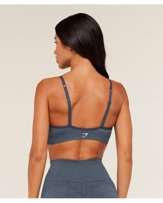 GYMSHARK Blue Vital Sports Bra