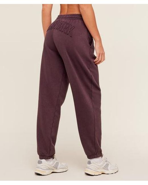 GYMSHARK Purple Power Washed Cuff Joggers